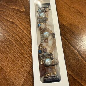 Cocos Beaded Bracelet with Gold Accents